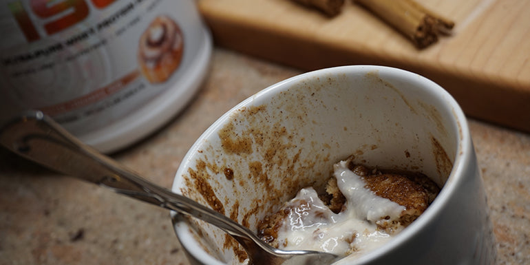 CRUSH IT! Café: Protein Cinnamon Roll Mug Cake