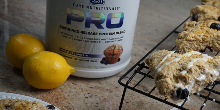 CRUSH IT! Café: Protein Blueberry Lemon Scones