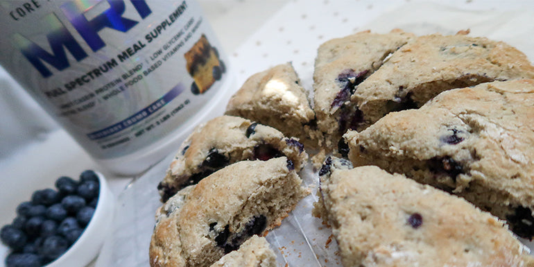 CRUSH IT! Café: Blueberry Protein Scones