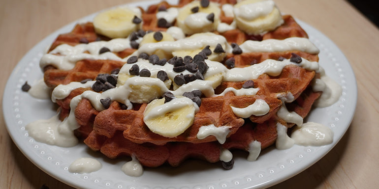 CRUSH IT! Café: Red Velvet Protein Waffles