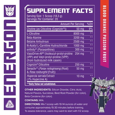 Transformers® Energon - Pre-Workout