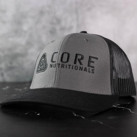 Black and Gray Snapback Hat