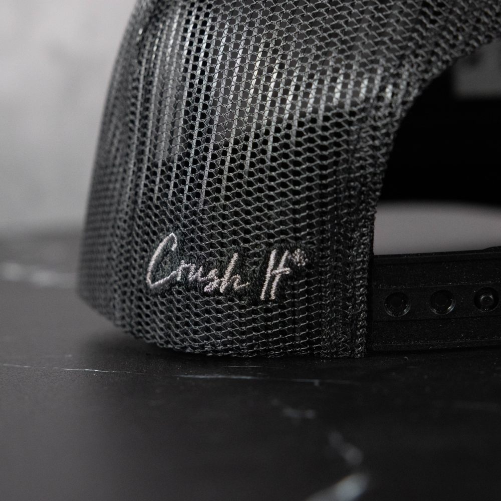 Black and Gray Snapback Hat