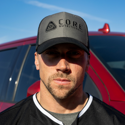 Black and Gray Snapback Hat