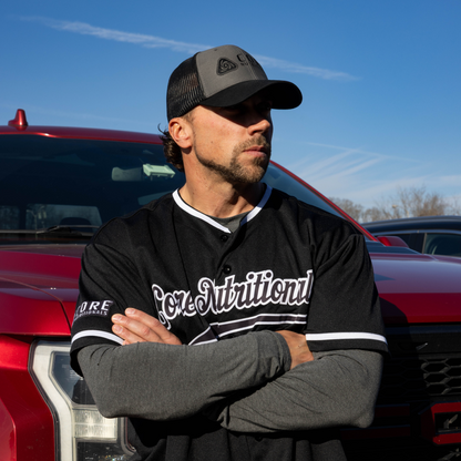 Black and Gray Snapback Hat