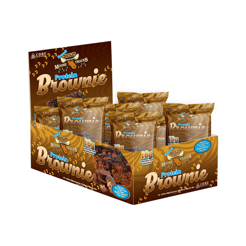 Moose Tracks Protein Brownies
